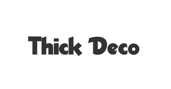 Thick Deco font thumb